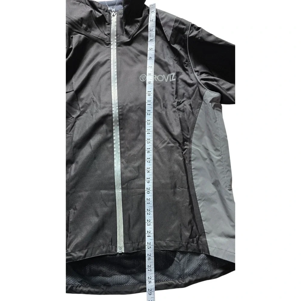 Proviz Nightrider Cycling Jacket Womens Size 8 Running Reflective Black Gray - Picture 10 of 12